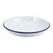 Steelite GW45624 - 9.5" Rice Pasta Plate, Coated Steel, Blue Rim, Dishwasher Safe - 1 Dozen 1 image