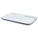Steelite GW942933WH - Serving Tray, 13.25" x 9.25" x 0.875", Steel Blue Rim Dishwasher Safe - 6/Case 1 image