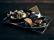 Steelite GWSST3121V - Serving Tray, 12.5" x 8.625" x 0.75", Stainless Steel Vintage, 1 Dozen 2 image