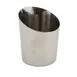 Steelite GWSVCA10 Angled Cone Basket, 15 oz (3.75" x 3.625" x 4.5"), Stainless Steel - 24/Case 1 image