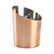 Steelite GWSVCA10C - Angled Cone 15 oz, 3.75" x 3.625" x 4.5", Stainless Steel Finish - 24/Case 1 image
