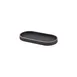 Steelite GWWVTV23BK - Oval Wood Veneer Serving Tray, 9" x 4" Black Wood, - 6/Case 1 image