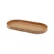 Steelite GWWVTV35L Oval Tray, Light Wood Veneer, 13.75" x 6.375" Tans Wood, Oval Shape - 6/Case 1 image