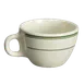 Steelite HL1021 Ovide Cup, 7.5 Oz, 4.875"x3.75"x2.5", Green Band, China, Dishwasher Safe - 36/Case 1 image