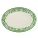 Steelite HL15563925 - Rolled Edge Oval Platter, 11.75" x 8" Willow Rim Green China, - 1 Dozen 1 image