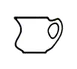 Steelite HL17500 Creamer Pitcher, 5-1/4 oz Capacity, Handled China Homer, Unique - 1 Dozen 1 image