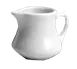 Steelite HL1930AWHA Creamer Pitcher, 2.5" Dia, 2.5 oz, China White with Handle - 1 Dozen 1 image