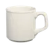 Steelite HL3327000 - 8 oz China Mug, Homer Pattern, Gothic Blanc Finish, Stackable, 1 Dozen 1 image