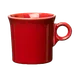 Steelite HL453326 China Mug, 10.25 Oz Scarlet Fiesta, 3.5" x 3.5" x 3.5" Oven Safe 425°F - 1 Dozen 1 image