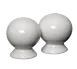 Steelite HL497100 Salt Pepper Shaker Set, 3.0 Oz 2"x2.25"x2.63" White China Oven Safe 425°F - 4/Case 1 image