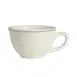 Steelite HL50863877 - 7.25 oz China Cup, 3.75"x2.5" Slate, Oven Safe 500°F, Scalloped Edge - 36/Case 1 image