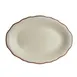 Steelite HL5230866 - Oval China Platter, Maroon, 7.75" x 5.625", Dishwasher/Oven Safe 500°F, 36/Case 1 image