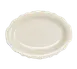 Steelite HL52500 Oval China Platter 10" x 7.75" Scalloped Edge Dishwasher/Oven Safe 500°F - 24/Case 1 image