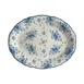 Steelite HL52563889 Oval Platter, 10" x 7.75" Liliana Blue China, Oven Safe 500°F - 24/Case 1 image