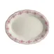 Steelite HL52663878 Oval China Platter, 11.75" x 8" Rose Scalloped, Dishwasher Safe 500°F, 1 Dozen 1 image