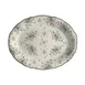 Steelite HL52663887 Oval China Platter, 11.75" x 8" Liliana Slate Safe to 500°F, Scalloped - 1 Dozen 1 image