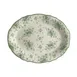 Steelite HL52663890 - Oval China Platter 11.75" x 8" Liliana Green, Dishwasher Safe 500°F - 1 Dozen 1 image