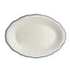 Steelite HL52663929 Oval Platter 11.75" x 8" Styleline Blue Dishwasher/Oven Safe 500°F - 1 Dozen 1 image