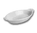 Steelite HL5270AWHA - Oval 8-1/4" x 4-1/4" White Hall China Rarebit Au Gratin Dish 8 oz - 1 Dozen 1 image