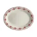 Steelite HL52763881 China Platter, 12.625" x 9.75" Giselle Maroon, Scalloped, 500F Safe - 1 Dozen 1 image