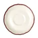 Steelite HL5800866 - 5.625" Maroon Round China Saucer, Dishwasher & Oven Safe to 500°F - 36/Case 1 image