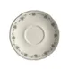 Steelite HL58063877 5.625" Round China Giselle Slate Saucer, Scalloped, Dishwasher/Oven Safe 500°F - 36/Case 1 image