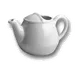 Steelite HL820AWHA - 16 Oz White Hall China Teapot, 6-3/4" x 4-3/8" x 3-3/4", No Lid - 1 Dozen 1 image