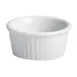 Steelite HL834122ABWA - Hall China Ramekin / Sauce Cup, 4 oz (3-1/4" Dia.), White, Fluted - 1 Dozen 1 image