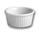 Steelite HL8430AWHA - 1 oz. White Hall China Ramekin, 2-1/4" Diameter, Fluted Round Design - 1 Dozen 1 image