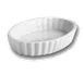 Steelite HL8530ABWA - Oval Hall China Ramekin, 6½ oz (6" x 4½" x 1⅛"), Bright White - 1 Dozen 1 image