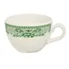 Steelite HL99563925 Low Cup, 8 Oz, 4.375" x 3.625" x 2.5" Willow Rim Green China - 1 Dozen 1 image