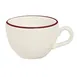 Steelite HL99563931 Low Cup 8 oz Maroon China, 4.375" x 3.625" x 2.5" - 1 Dozen 1 image