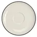 Steelite HL9961743 6.5" Round China Saucer, Black Line, RE & NR, Homer Laughlin - 1 Dozen 1 image