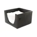 Steelite KMK1010ES Napkin Holder, 6" x 6" x 4" Espresso Resin, Dishwasher‑Safe – 2/Case 1 image