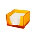 Steelite KMK1010TG - Tangerine Resin Napkin Holder, 6" x 6" x 4", Dishwasher Safe, Design - 2/Case 1 image