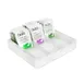 Steelite KMK1013SH - 3‑Sec White Resin Tea Sugar 8‑1/2" L x 9" W x 2‑1/2" H Dishwasher‑Safe - 2/Case 1 image