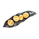 Steelite KMK2052ES Palm Leaf Tray, 17" x 6½" x 3" Resin, Black Espresso Finish, Dishwasher Safe 1 image