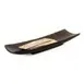 Steelite KMK2107ES Rectangular Resin Tray, 12" x 4" x 1-1/4", Black Espresso Finish, Dishwasher Safe 1 image
