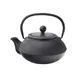 Steelite UMH7007 - 24oz Cast Iron Black Teapot Infuser, 5.71" x 7.49" x 9.06" H, Lid, 6/Case 1 image