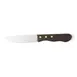 Steelite WL830527 - Walco Stamped 10" Steak Knife, 5" Stainless Steel Blade, Wood Handle - 1 Dozen 1 image