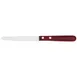 Steelite WL970528 - 8.375" Red Steer Steak Knife, 4" Stainless Steel Blade, Plastic Handle – 24/Case 1 image