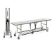 Forbes Industries 4943 8-ft. Folding Catering Table, Rectangular Stone Matrix Laminate Top, Brushed Stainless Steel Frame 1 image