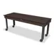 Forbes Industries 7008 Rectangular Catering Table, 84"L x 29"W, High Pressure Laminate Top, Black T-Molding, Steel Legs 2 image