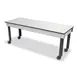 Forbes Industries 7008 Rectangular Catering Table, 84"L x 29"W, High Pressure Laminate Top, Black T-Molding, Steel Legs 1 image