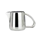 Steelite 5350S106 Creamer Pitcher, 9 oz Milk Jug, 5.0" x 3.0" x 3.0", Kamina WNK Finish, 18/10 Stainless Steel 1 image