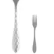 Steelite 5714SX023 Dessert Fork 7-1/8" 18/0 Stainless Steel Honeycomb Hammered - 1 Dozen 1 image