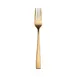 Steelite 5765SX023 Dessert Fork, 6.75" 18/10 Stainless Steel, PVD Gold Brushed Finish - 1 Dozen 1 image