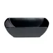 Steelite A901P089 - Rect Salad Bowl, 33-3/4 oz (8-3/4" x 6-1/2" x 2"), China, Sedona Black - 6/Case 1 image