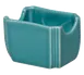 Steelite HL479107 - Sugar Caddy, 3.5" x 2.625" x 2.25" Turquoise China, Oven Safe to 425°F - 1 Dozen 1 image