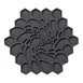 Steelite MTTVHI00307 Hive‑Shape Silicone Trivet, 7" Black with Graphite Modern Twist Finish - 6/Case 1 image